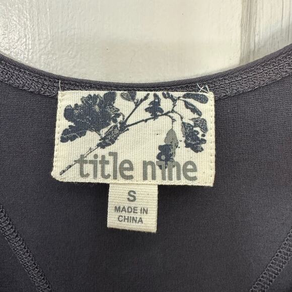 Title‎ Nine Sleeveless Ponte Knit Dress Womens Small Gray Racerback Pickleball - Picture 2 of 6